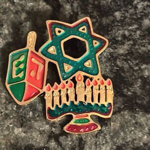 Hanukah brooch